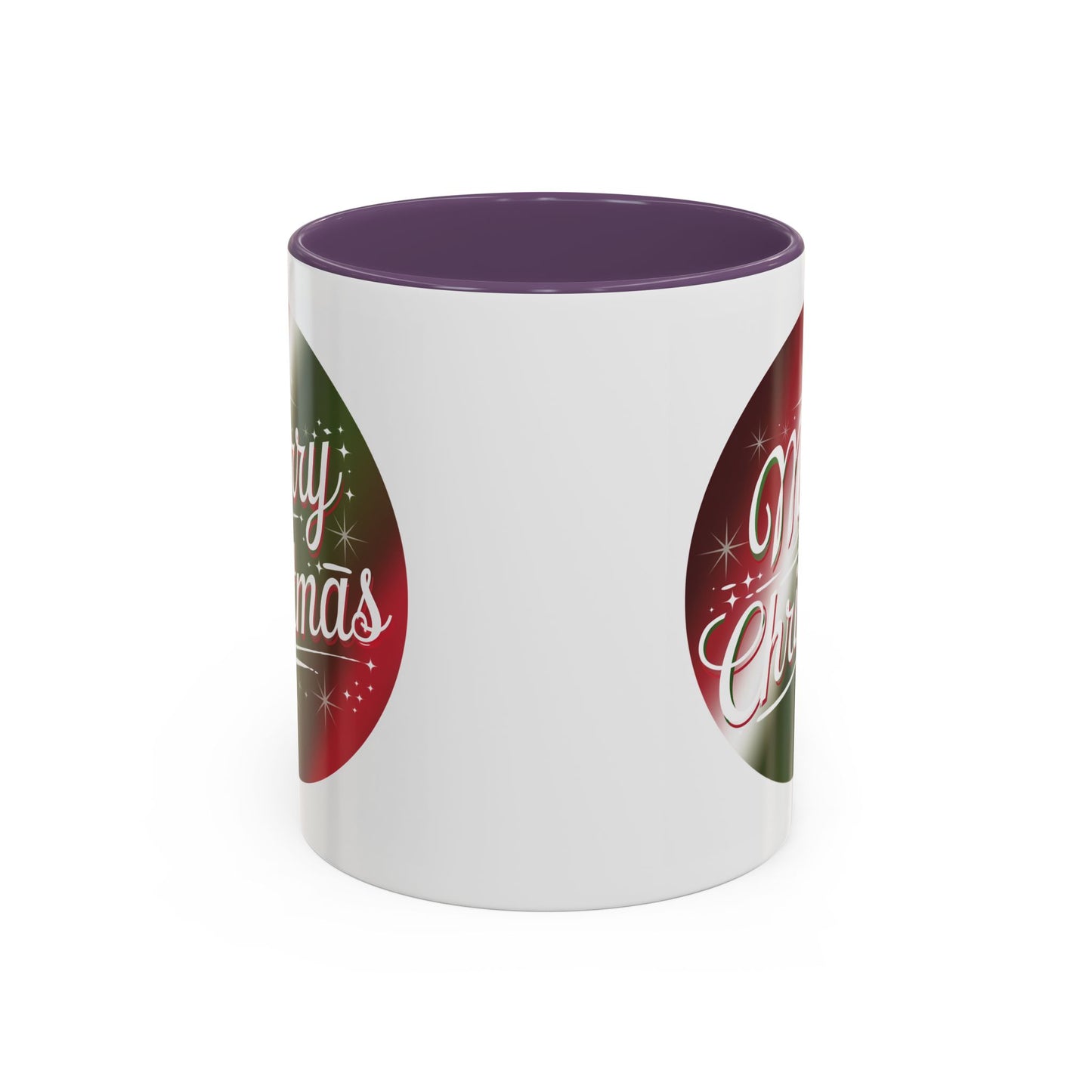 Christmas Mug - Merry Christmas White and Red Text Decoration