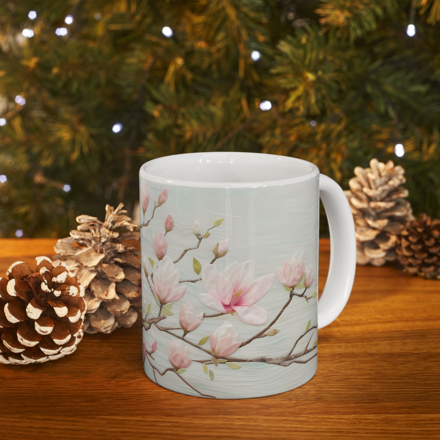 Artistic Mug - Felted Flowers
