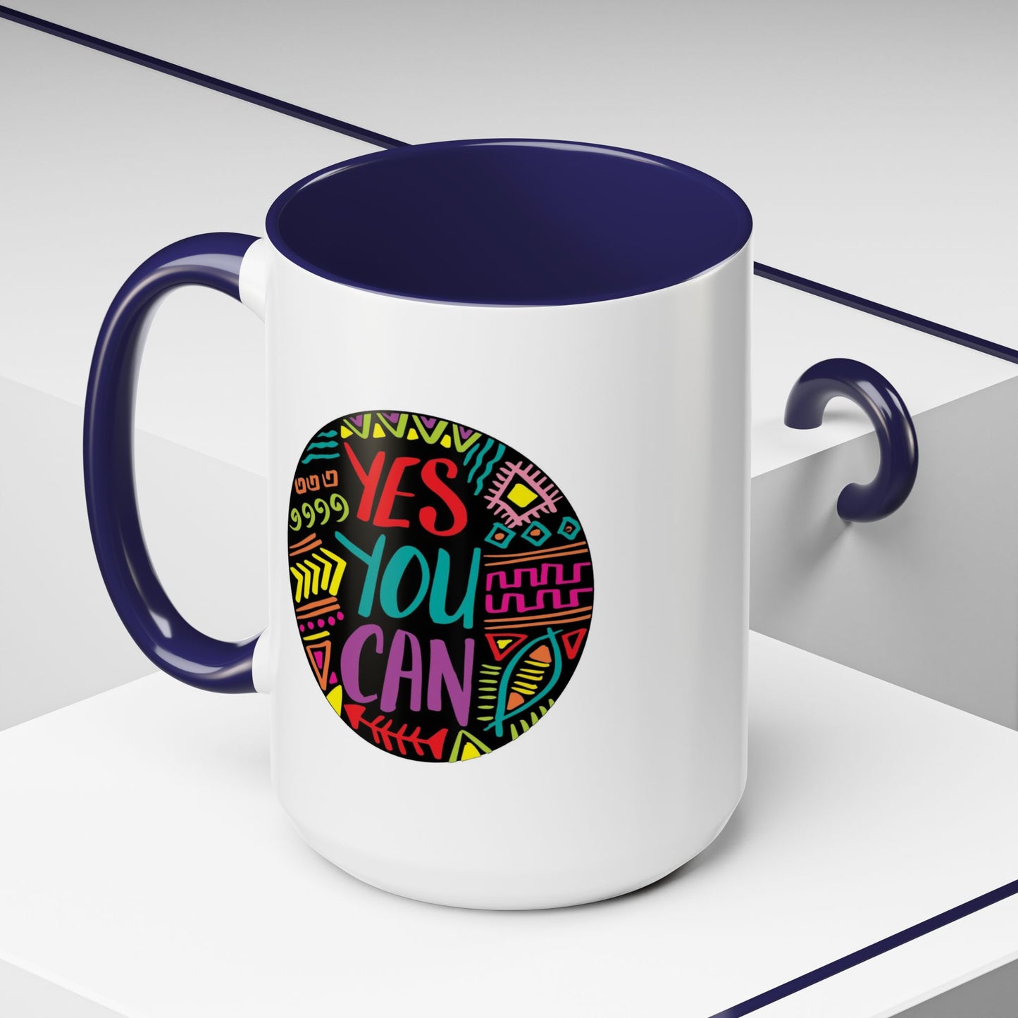 Motivation Mug - Yes You Can Badge