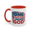 Religious Mug - One Nation Flag Cross