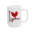 Valentine's Day Mug - I Love You Heart Graphic