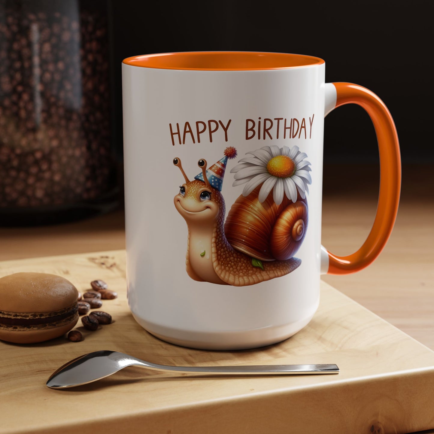 Birthday Mug - Snail Flower