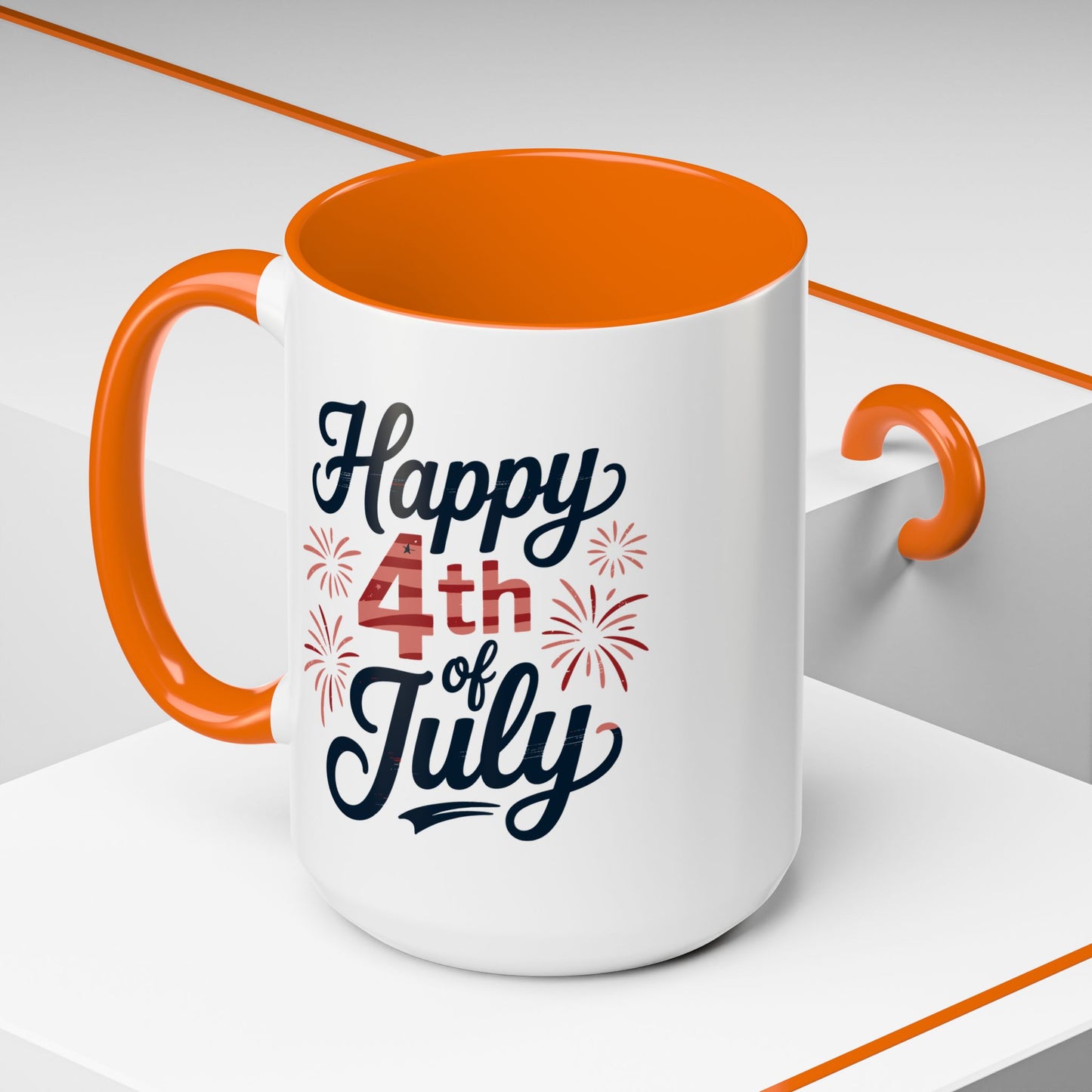 4th of July Mug - Happy 4th of July Fireworks