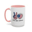 4th of July Mug - Peace Love America