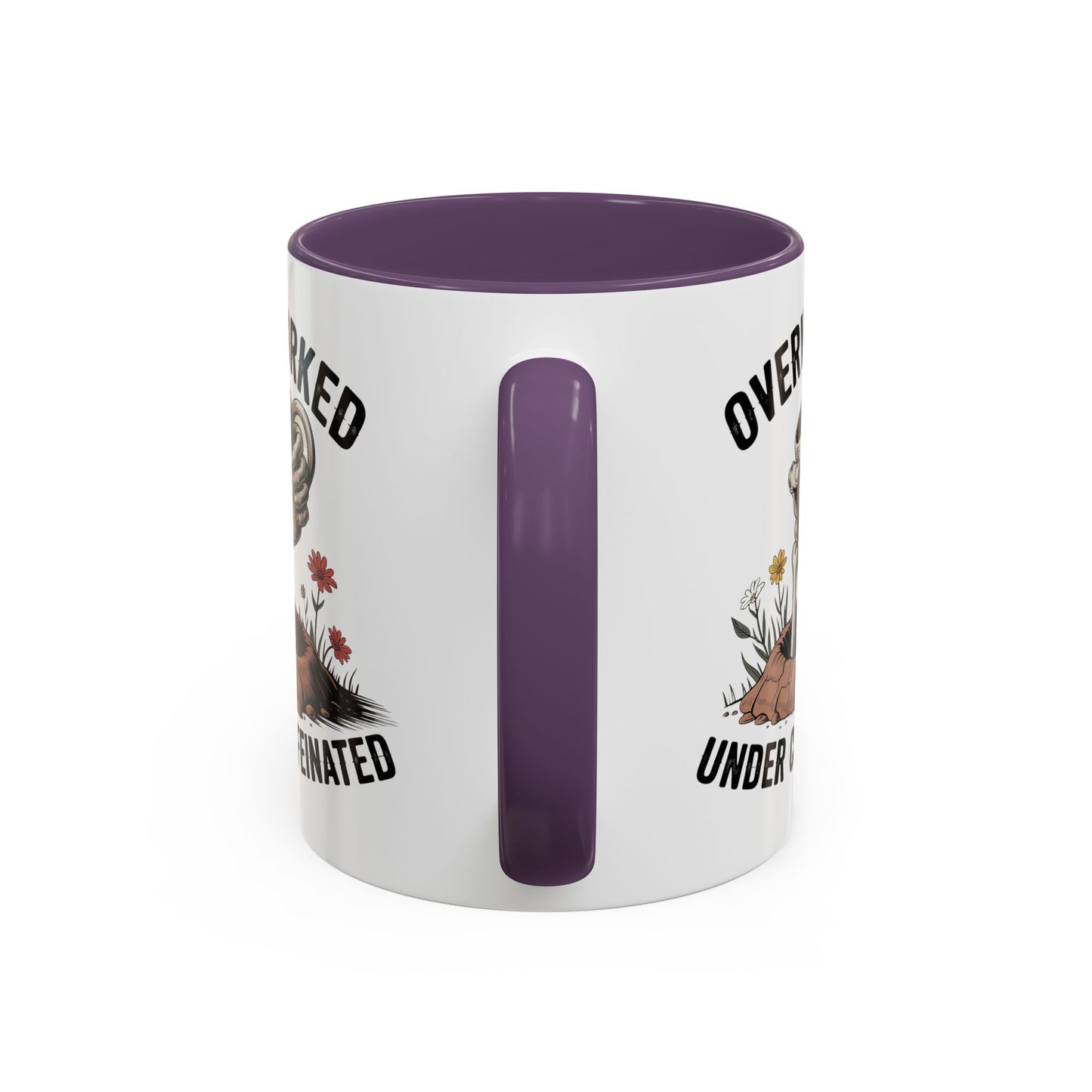 Humor Mug - Overworked and Under Caffeinated
