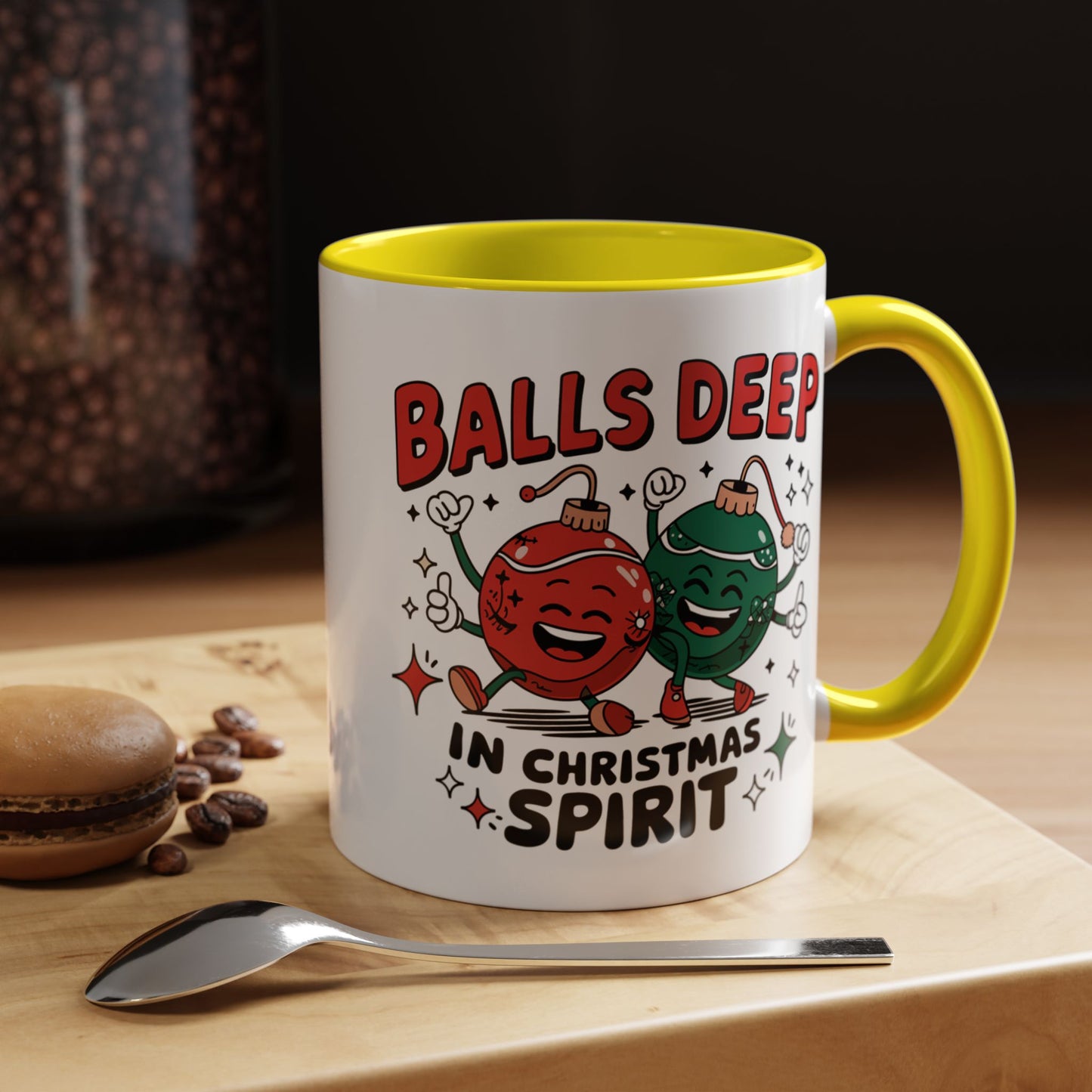 Adult Mug - Balls Deep in Christmas Spirit