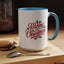 Christmas Mug - Merry Christmas Red Text Mistletoe