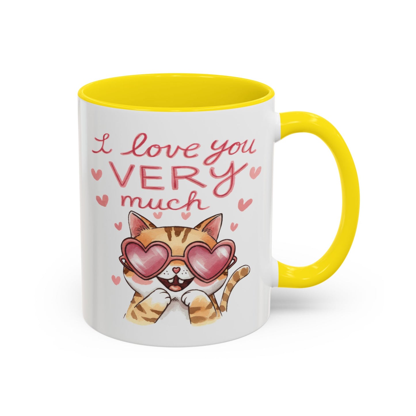 Anniversary Mug - I love You Very Much Cat