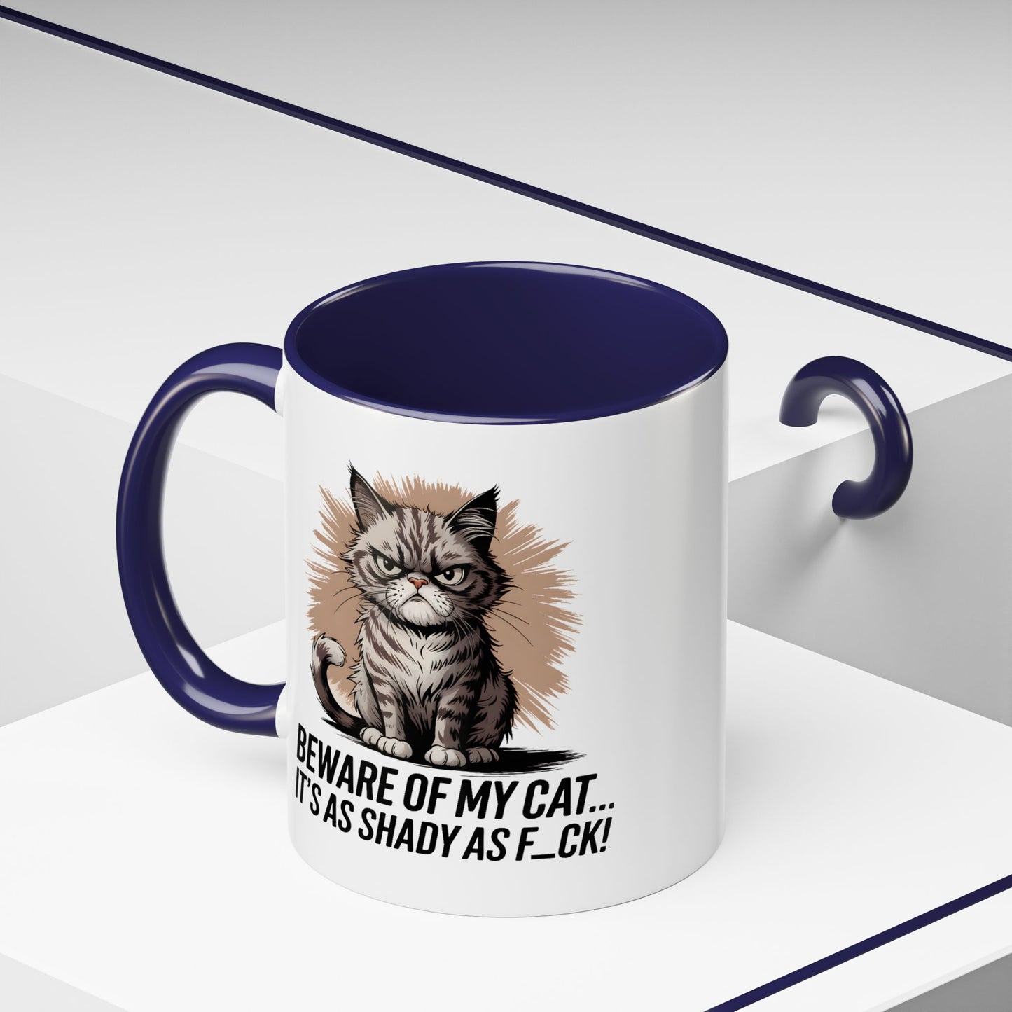 Humor Mug - Beware of My Cat