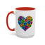 Animal Mug - Dog Paws Heart