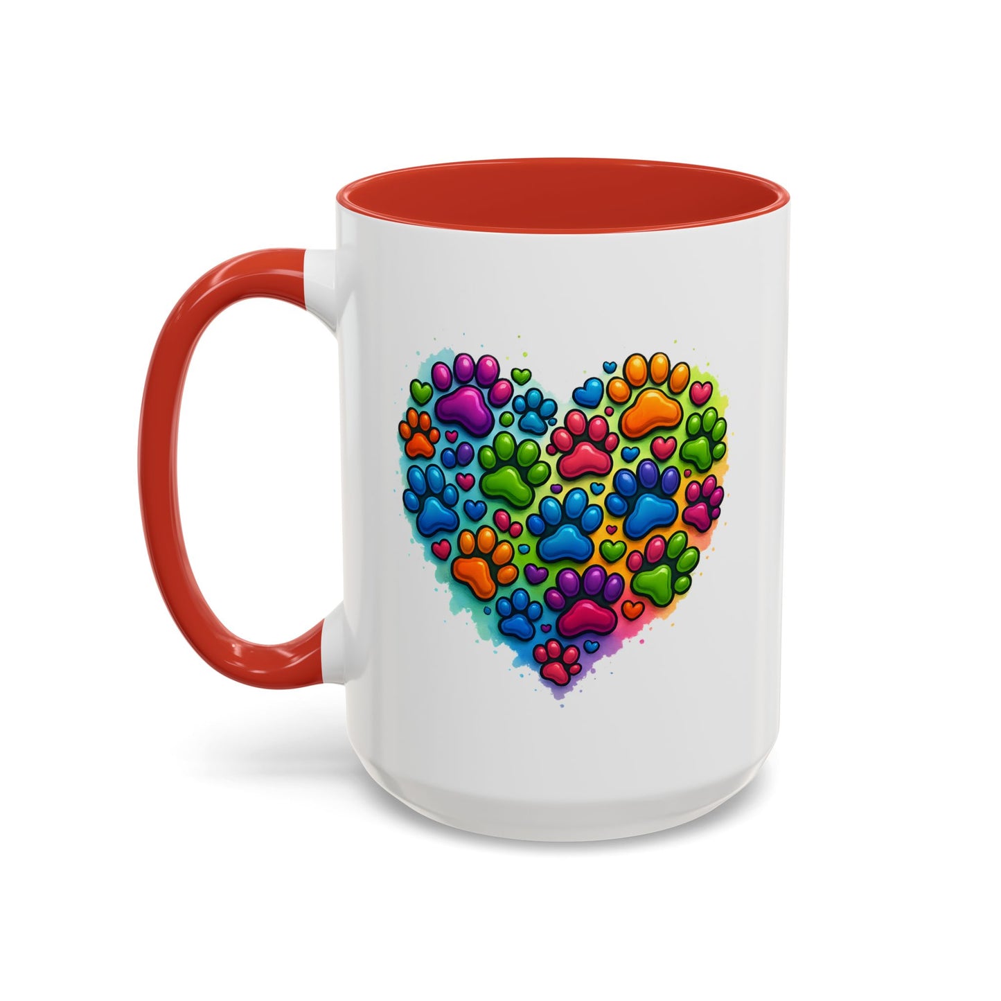 Animal Mug - Dog Paws Heart