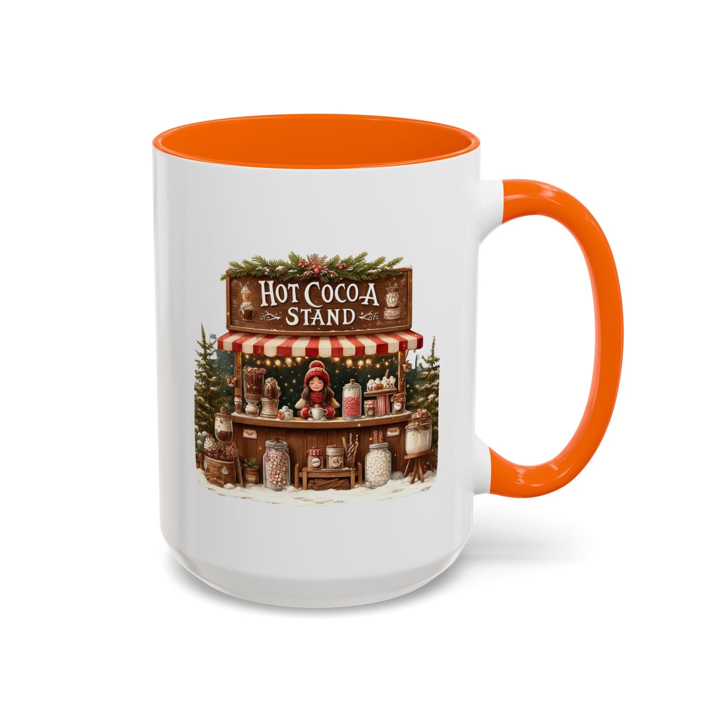 Christmas Mug - Hot Cocoa Stand White Text