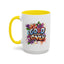 Wellness Mug - Good Vibes Only Graffiti Flowers