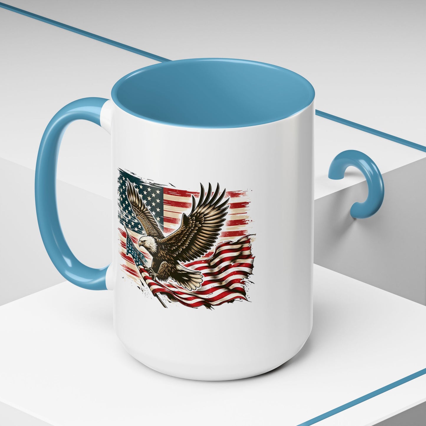 4th of July Mug - American Bald Eagle Flag 9