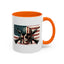 4th of July Mug - Skull Guns Flag