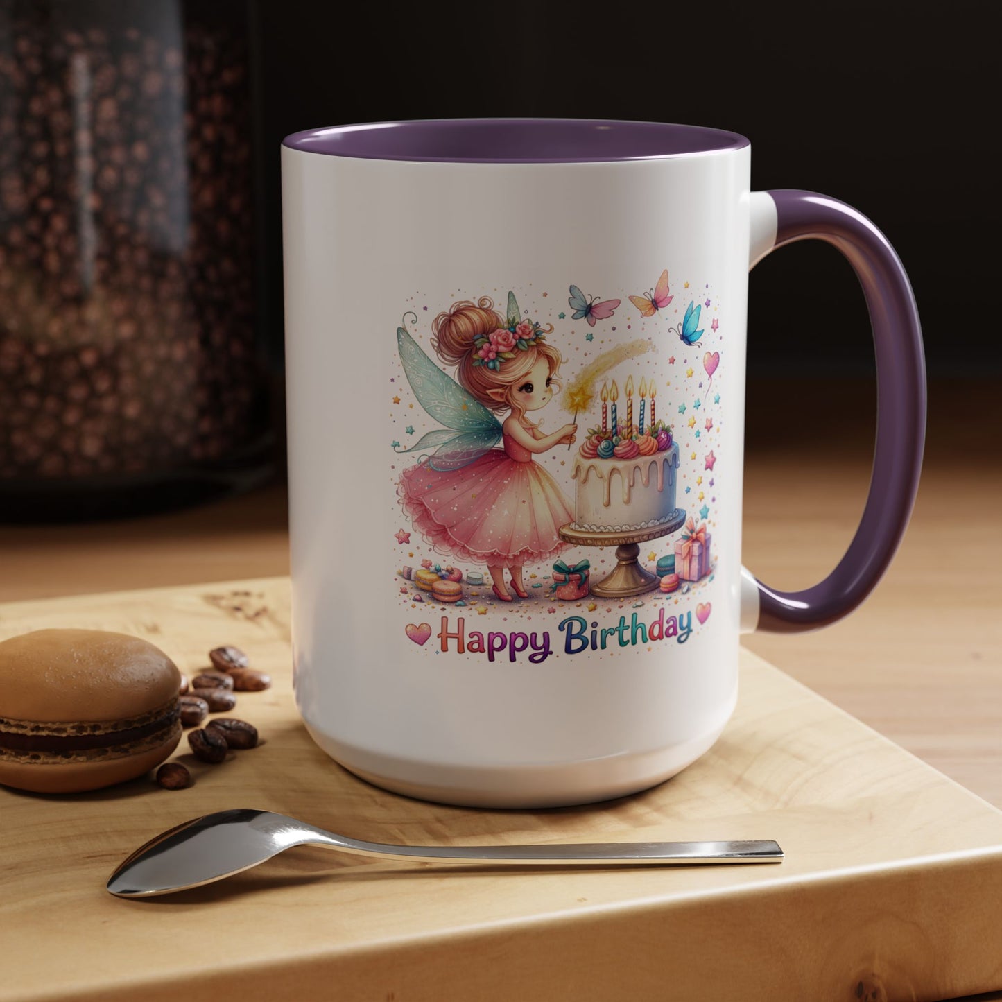 Birthday Mug - Fairy Butterflies