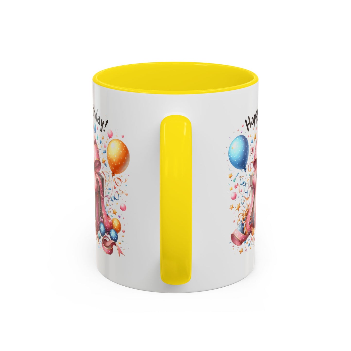 Birthday Mug - Happy Birthday Pink Ribbon Present