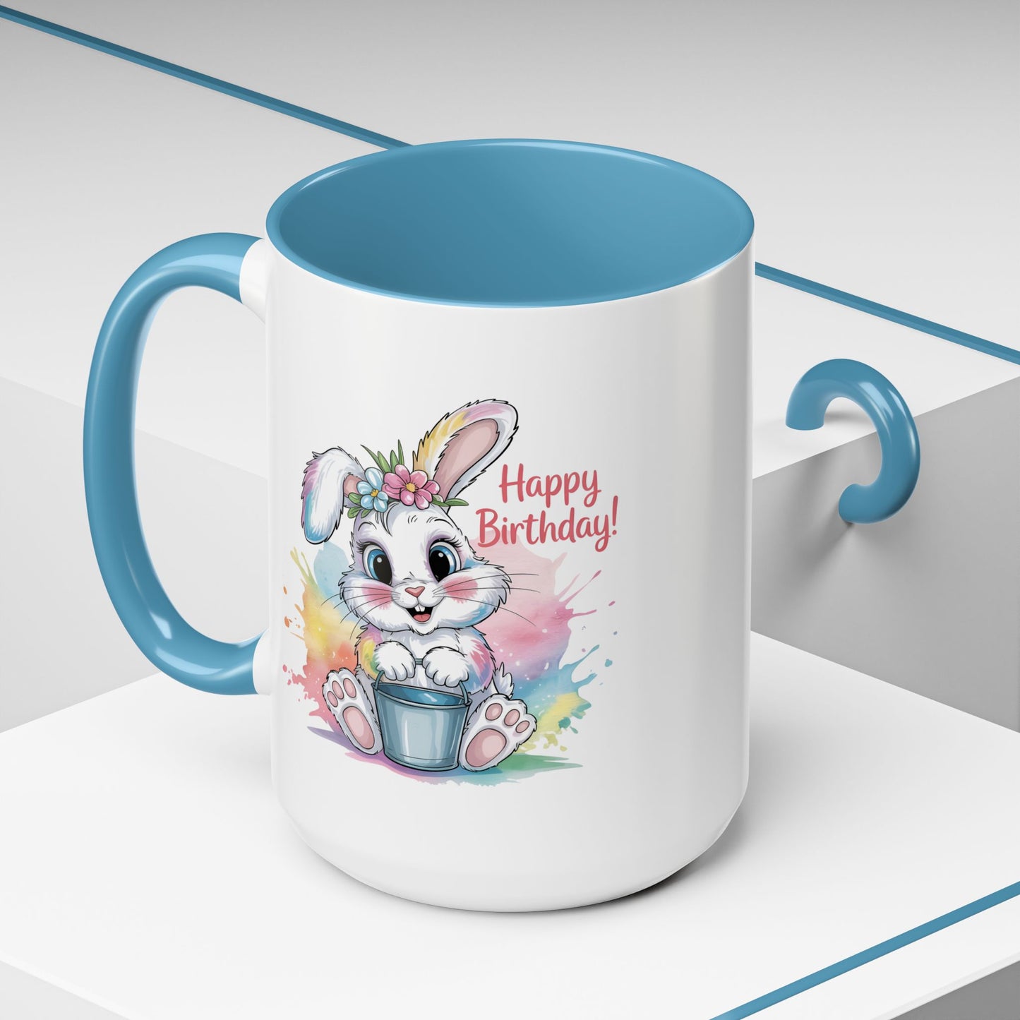Birthday Mug - Happy Birthday Cute Bunny
