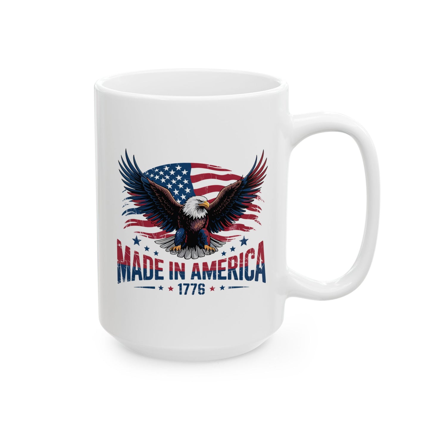 4th of July Mug - Made in America Eagle