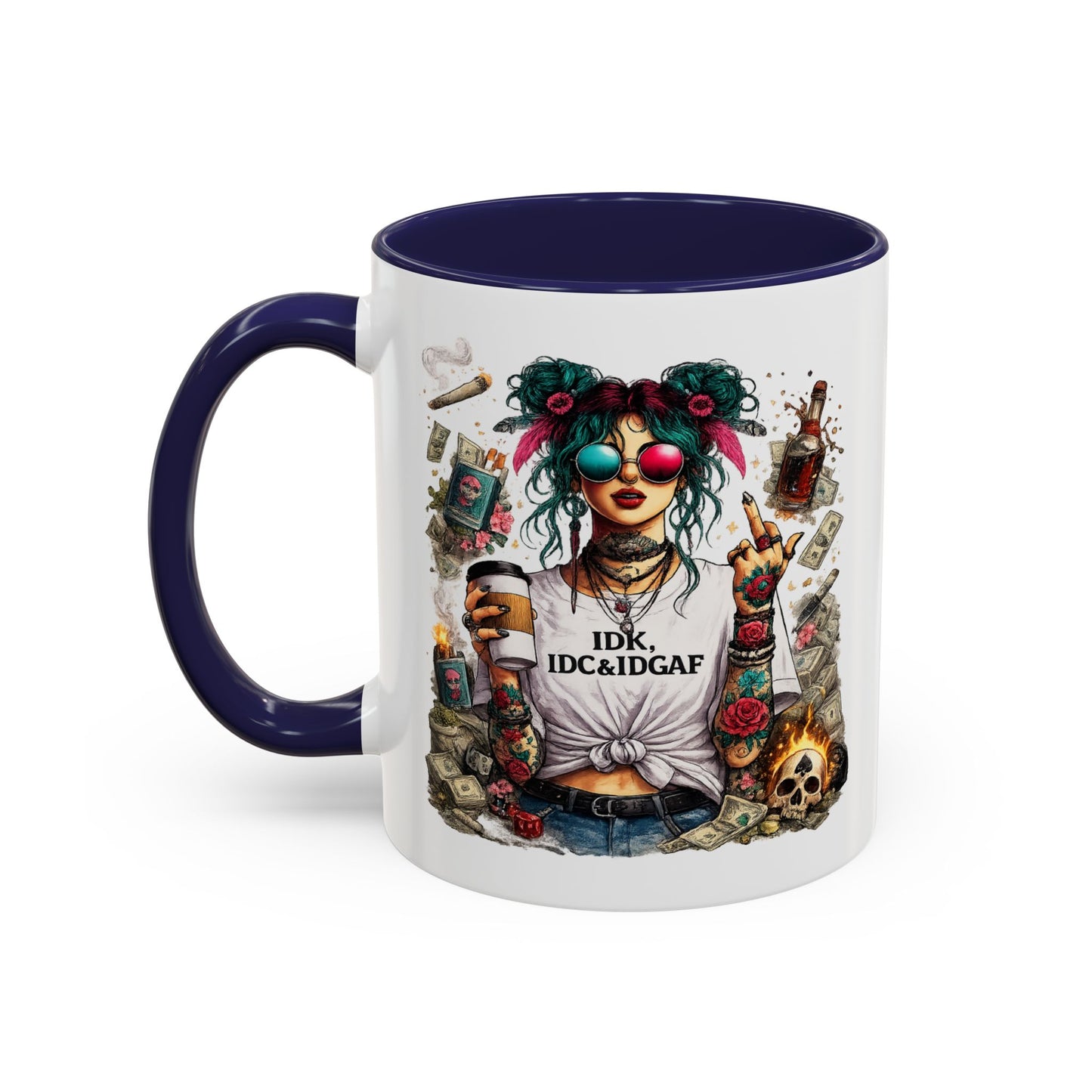Humor Mug - The IDK IDC & IDGAF