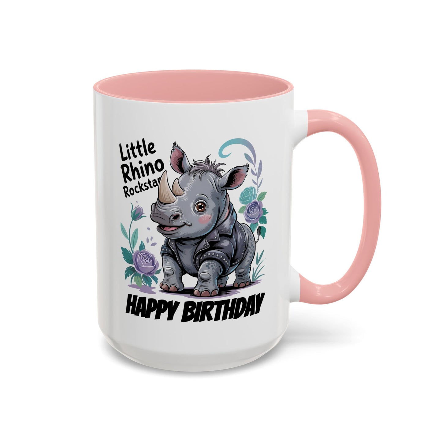 Birthday Mug - Happy Birthday Little Rhino Rockstar