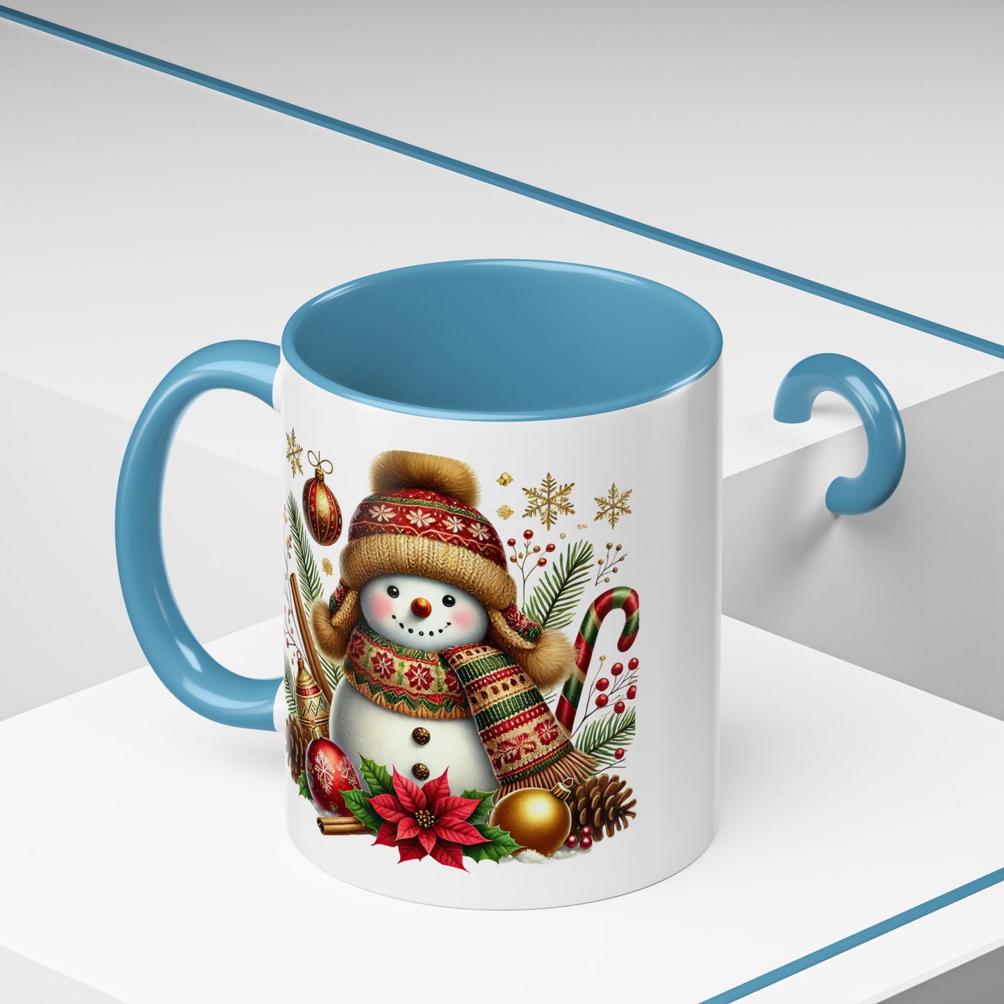 Christmas Mug - Gold Snowman