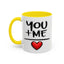 Anniversary Mug - You and Me Red Heart