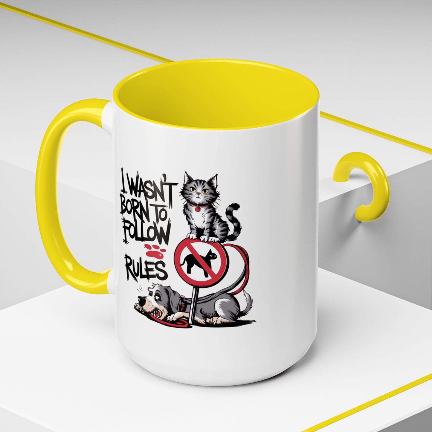 Animal Mug - I Wasn't Born To Follow Rules