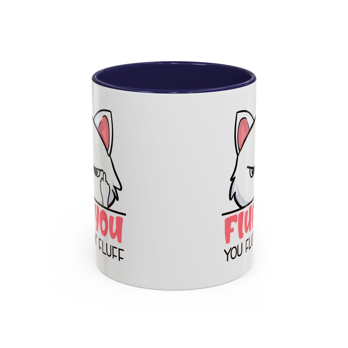 Adult Mug - Fluff You White Cat