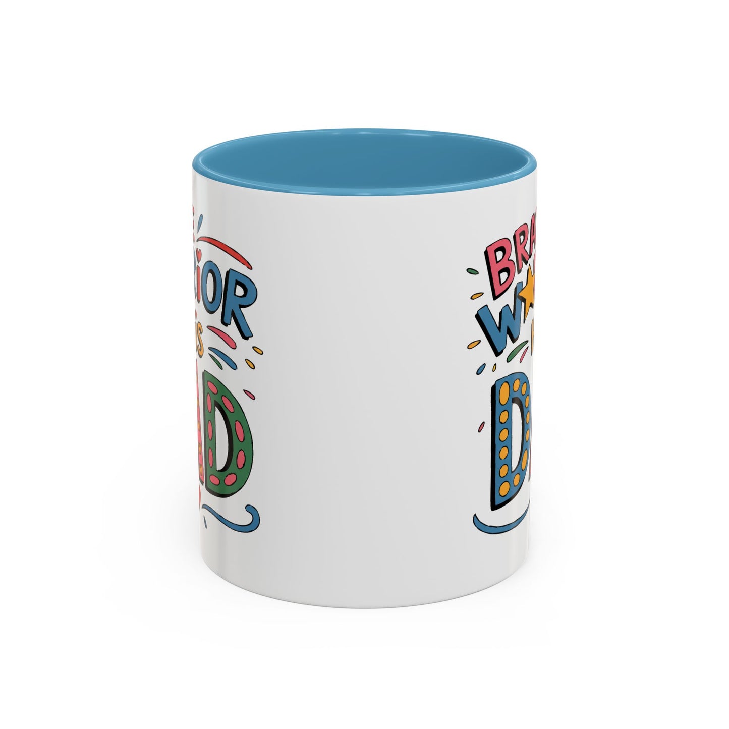 Father's Day Mug - Dad Brave Warrior