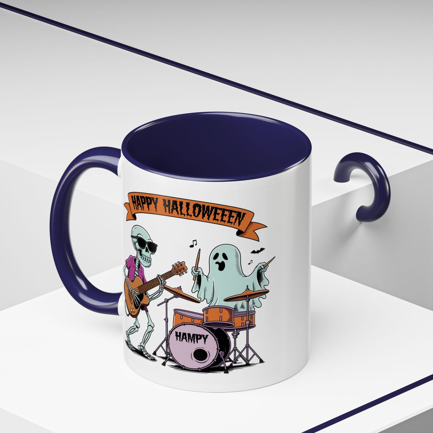 Halloween Mug - Skeleton & Ghost Band