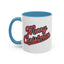 Christmas Mug - Merry Christmas Red & Black Baseball Text