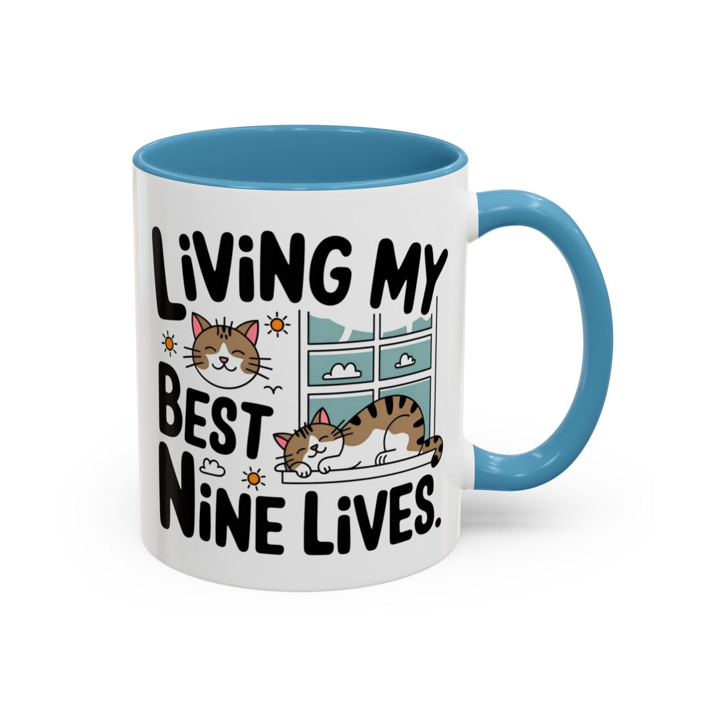 Animal Mug - Living My Best Nine Lives