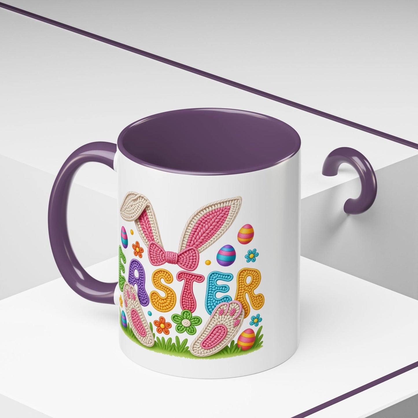 Easter Mug - Yarn Easter Bunny