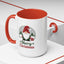 Christmas Mug - Merry Christmas Green & Red Text Gnome Present Trees