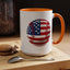 4th of July Mug - Baseball American Flag