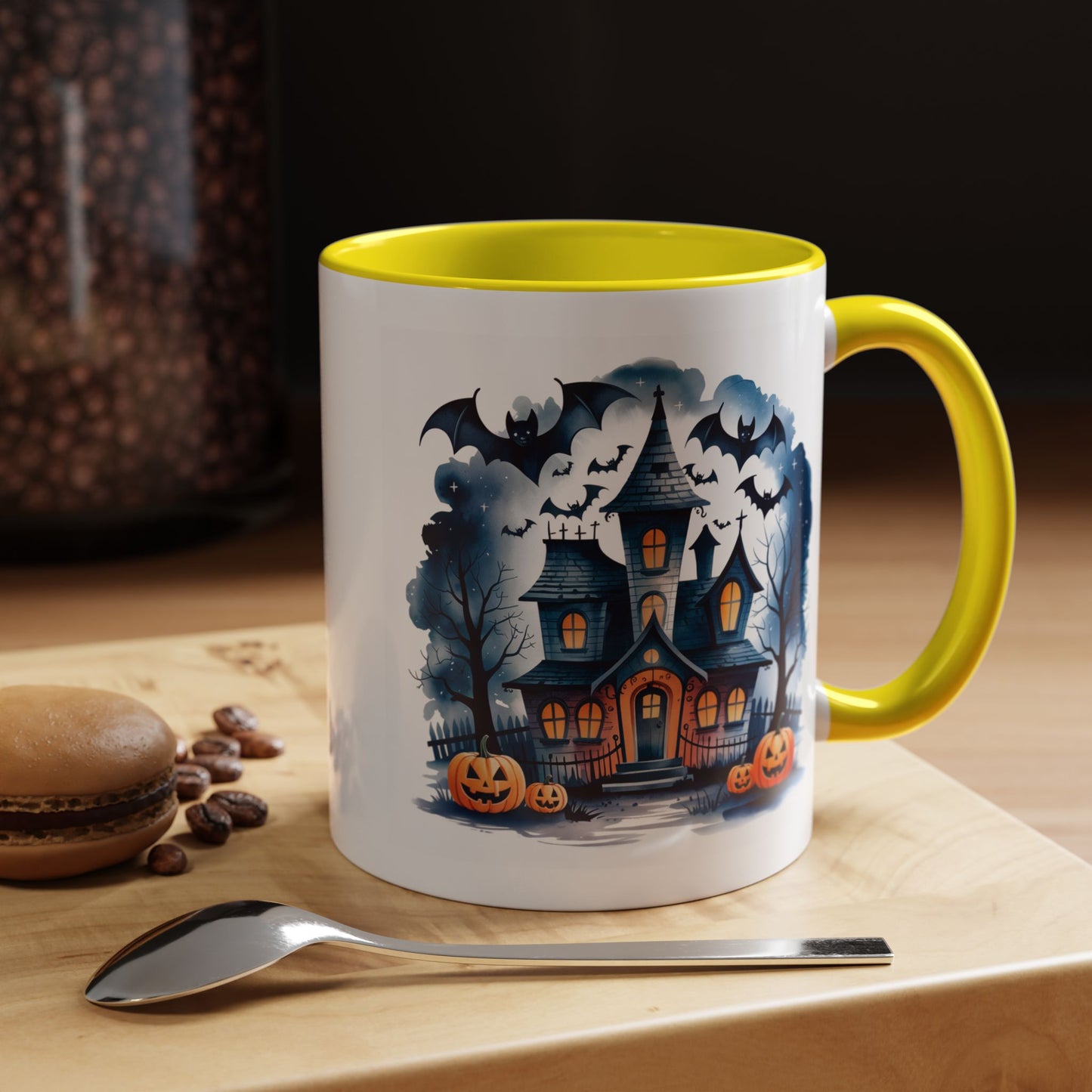 Halloween Mug - Bat Ghost House