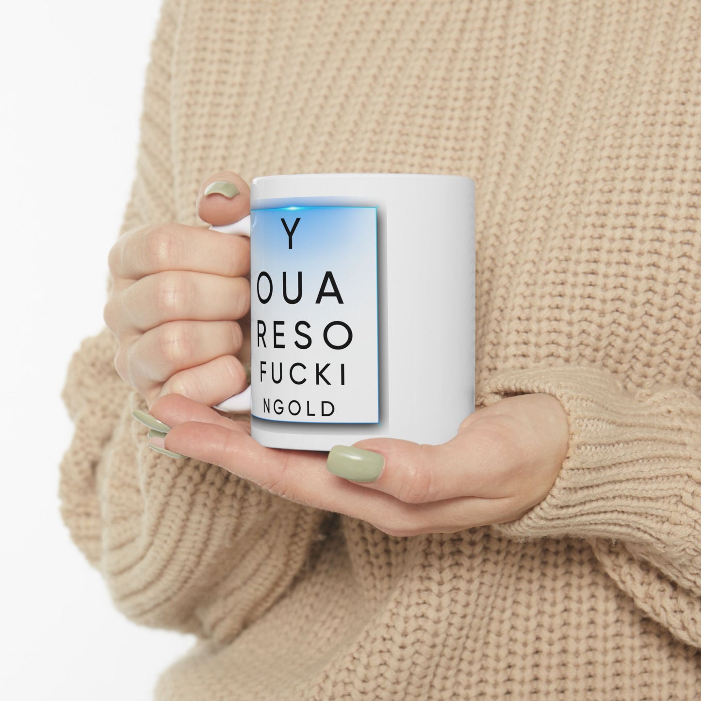 Humor Mug - Eye Test Fucking Old