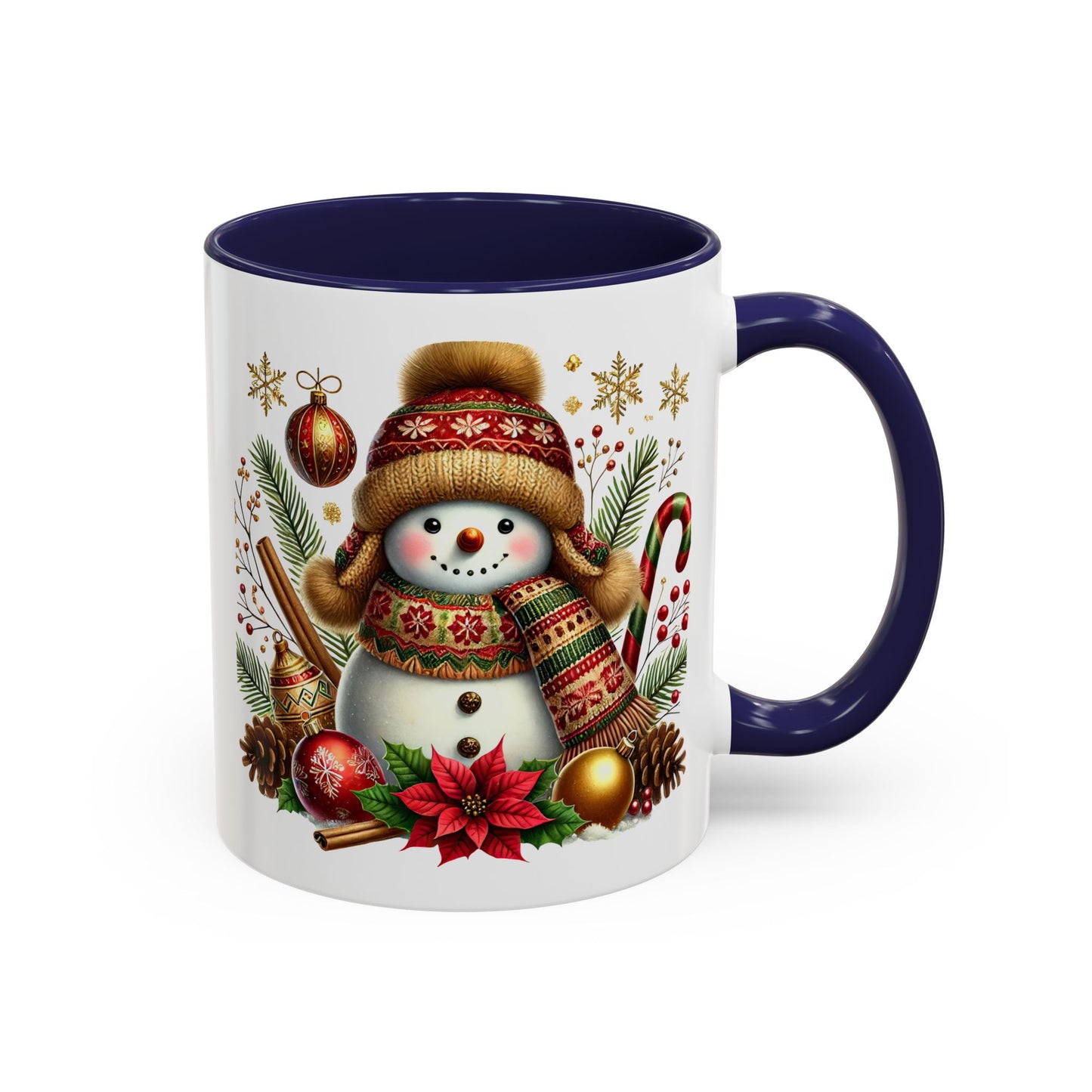 Christmas Mug - Gold Snowman