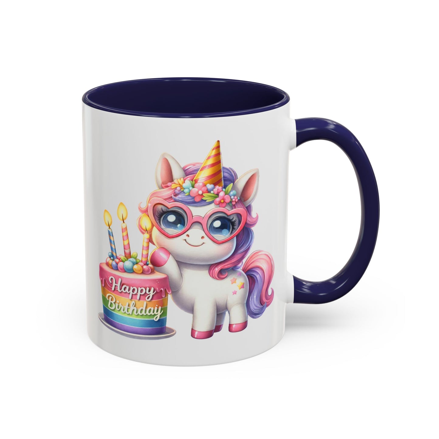 Birthday Mug - Unicorn Candles