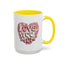Mother's Day Mug - Love You Mom Retro Heart