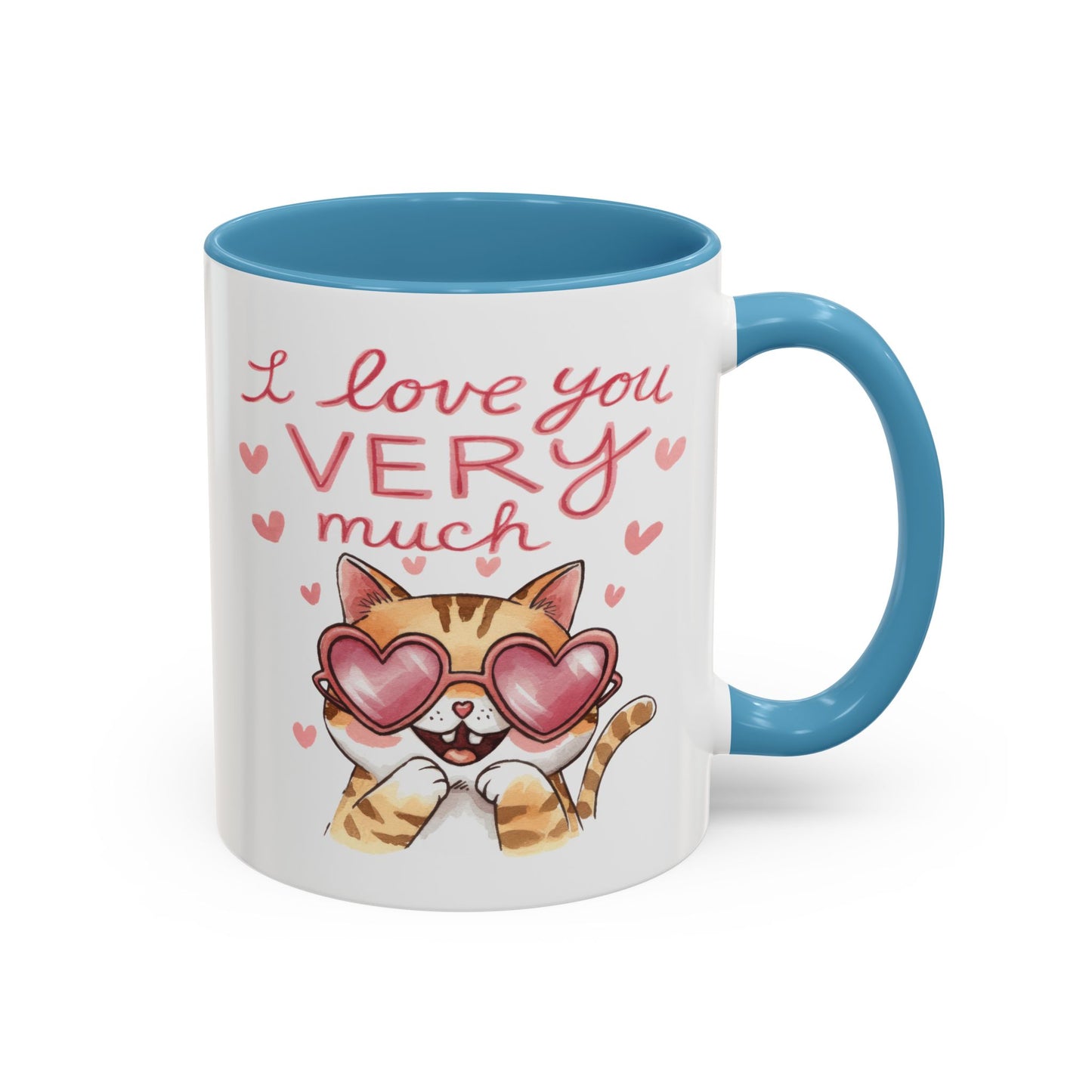 Anniversary Mug - I love You Very Much Cat