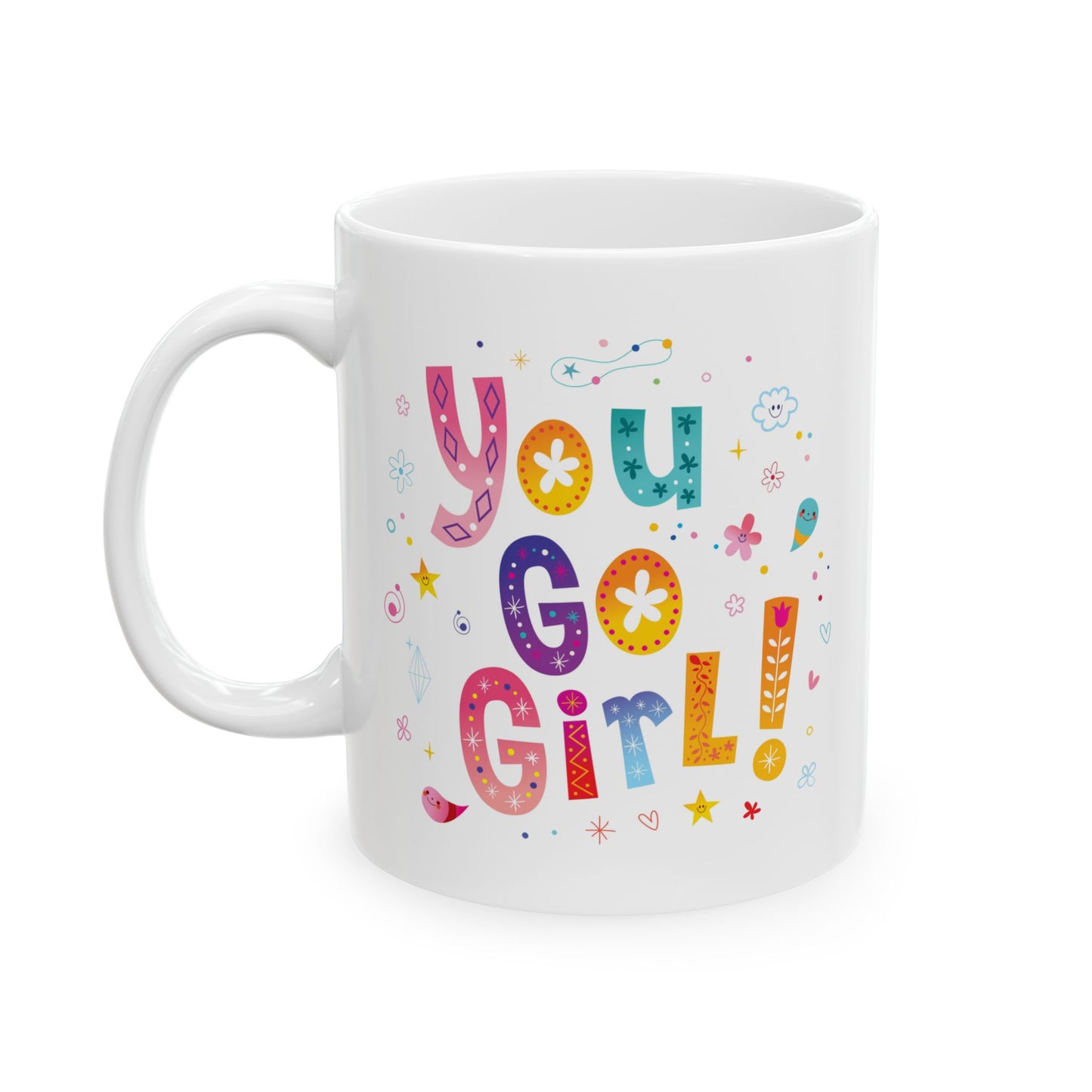 Motivation Mug - You Go Girl Pastel