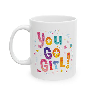 Motivation Mug - You Go Girl Pastel