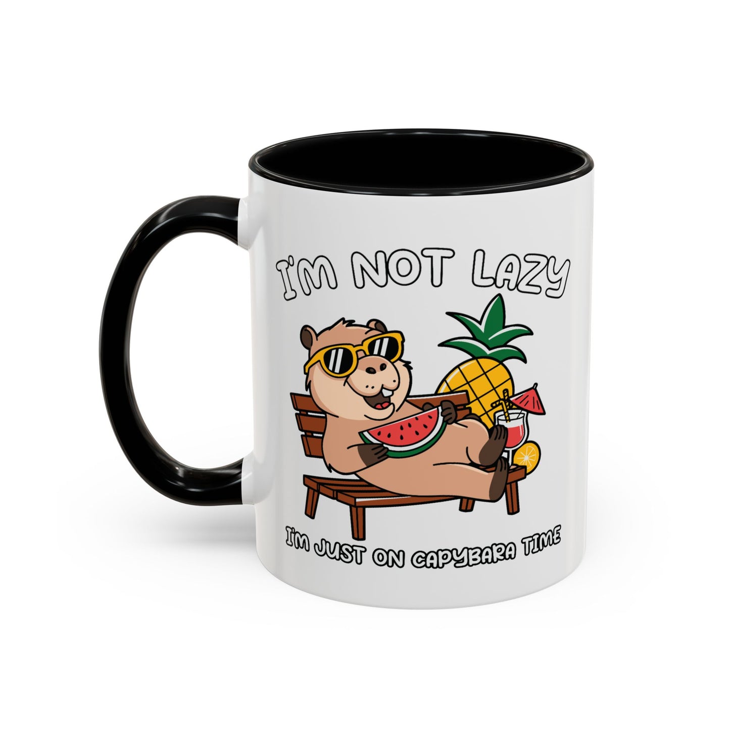 Humor Mug - I'm Not Lazy Capybara
