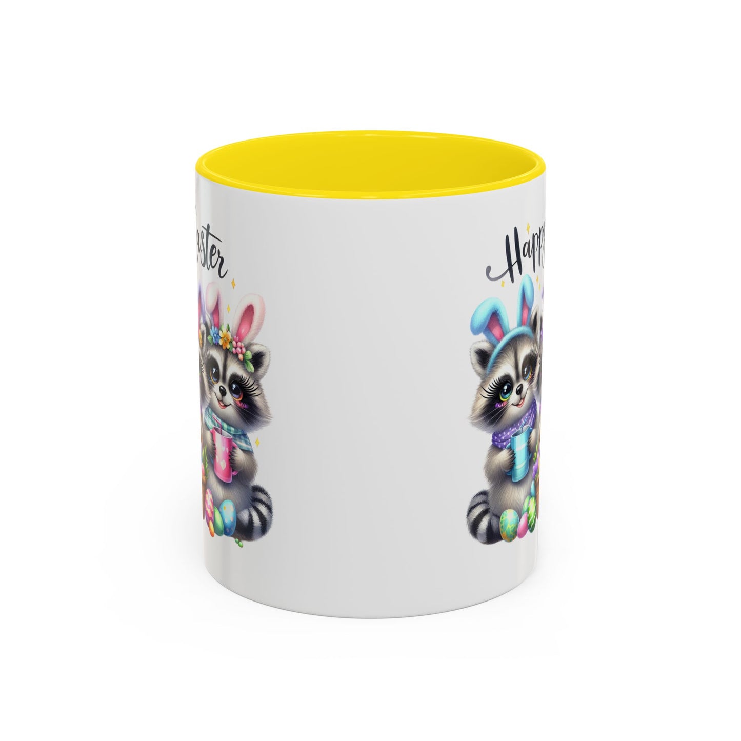 Easter Mug - Happy Easter Racoons