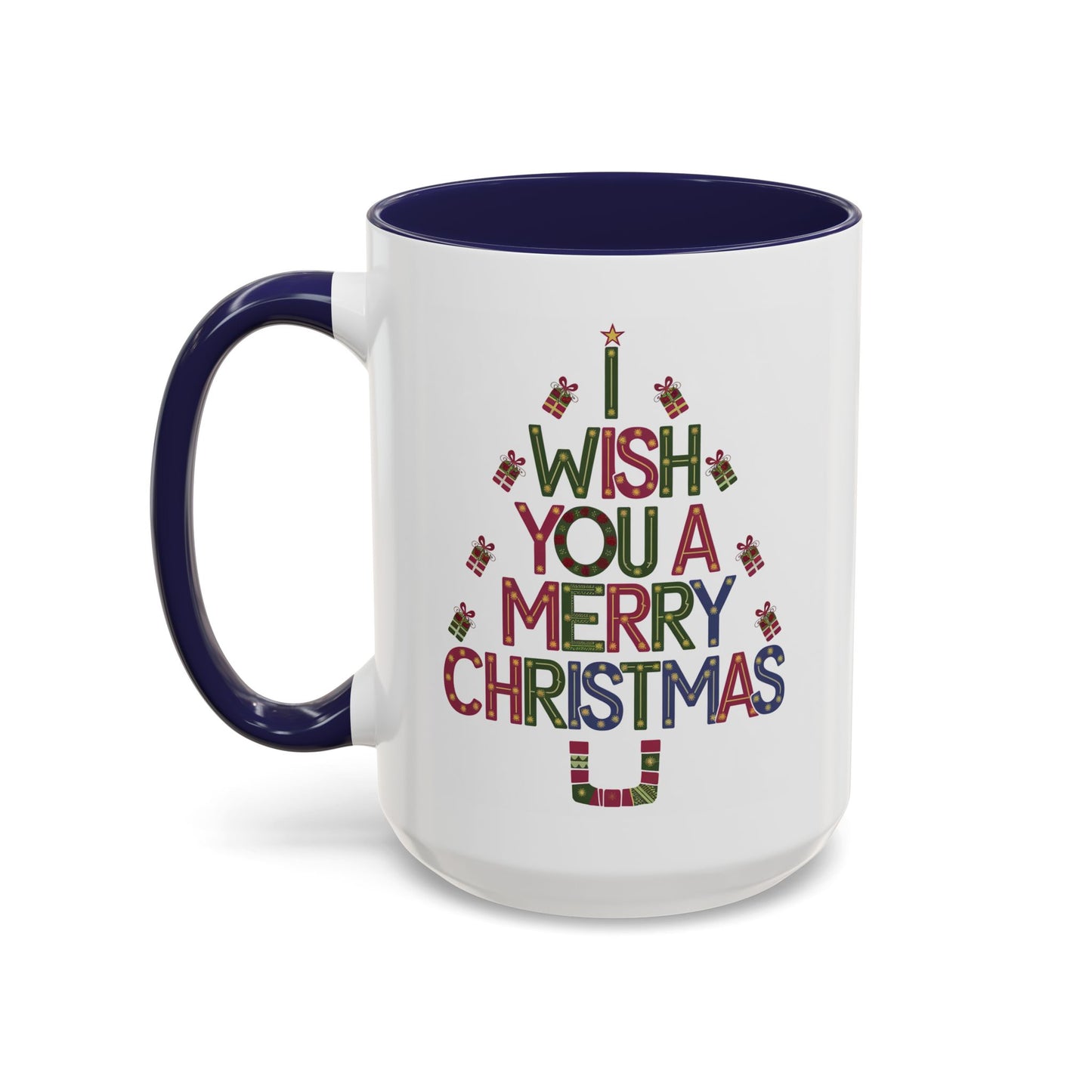 Christmas Mug - I Wish You a Merry Christmas Present Treee