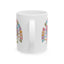Wellness Mug - Think Happy Thoughts Retro Flowers