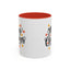 Christmas Mug - Merry Christmas Black Text Fall Leaves