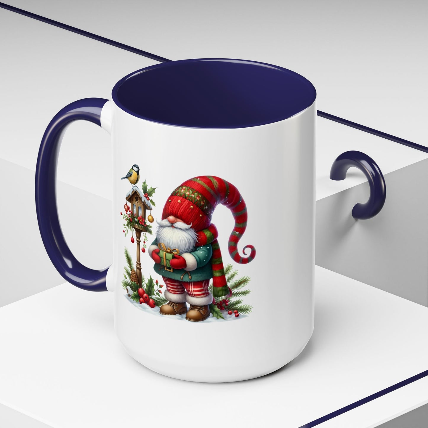 Christmas Mug - Gnome and Birdhouse